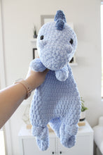 Load image into Gallery viewer, Sky Blue Big Dino  - Snuggler