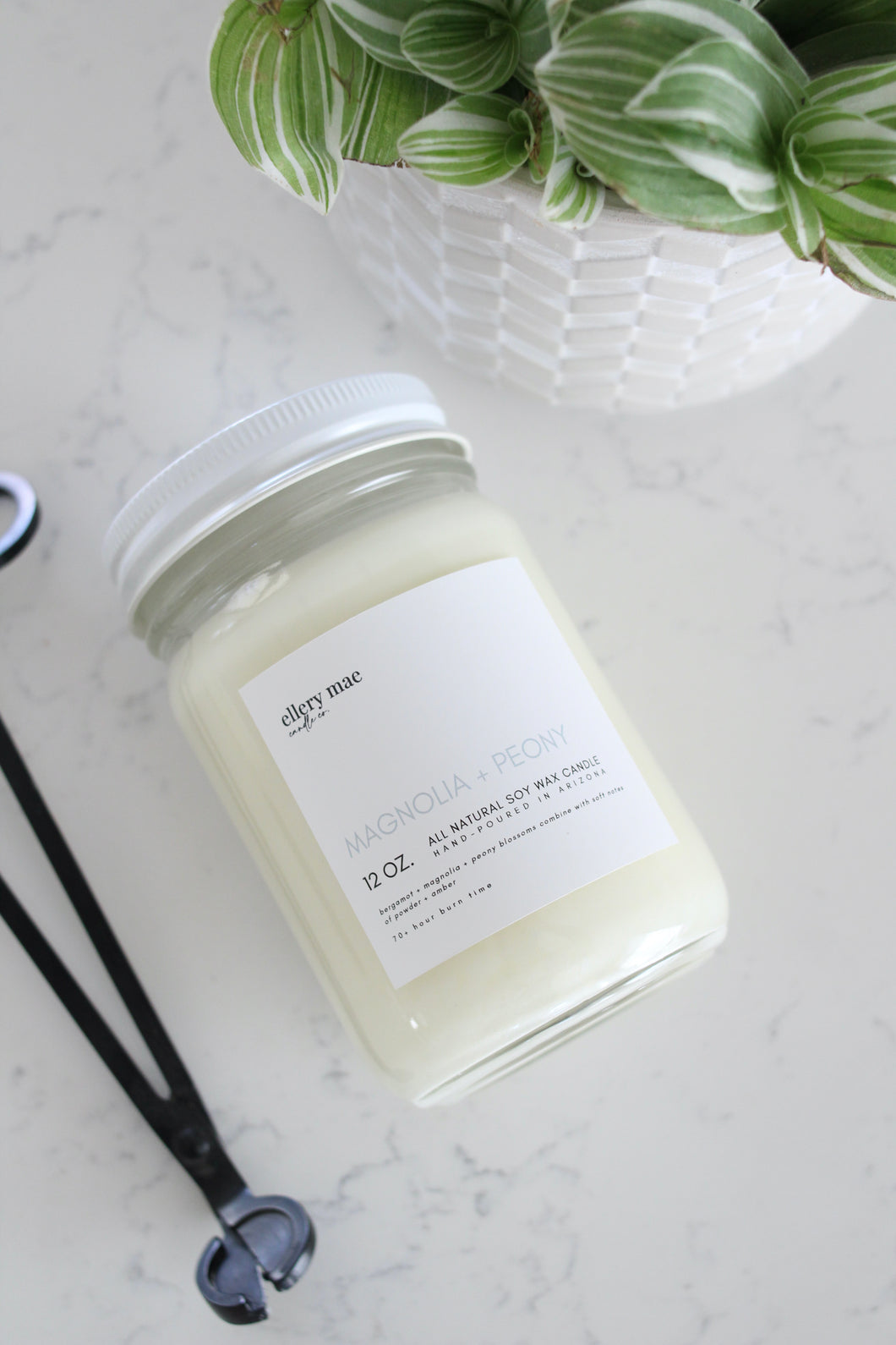 Magnolia + Peony - 12oz candle