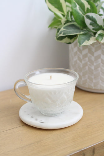 Vintage Teacup Candle - Coconut + Vanilla