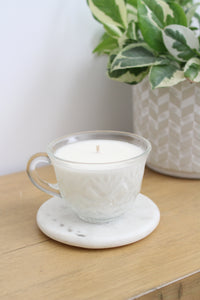 Vintage Teacup Candle - Coconut + Vanilla
