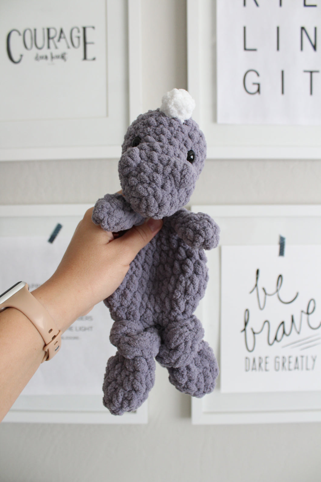 Lavender Mini Dino - Snuggler