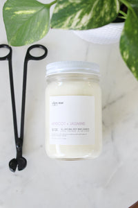 Apricot + Jasmine - 12oz candle