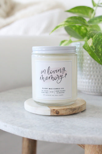 In Loving Memory, Blush - 8oz candle